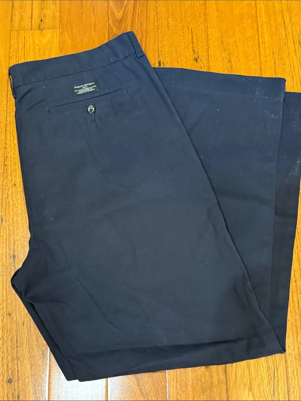 Banana Republic Navy and Light Blue Dawson Dress Pants